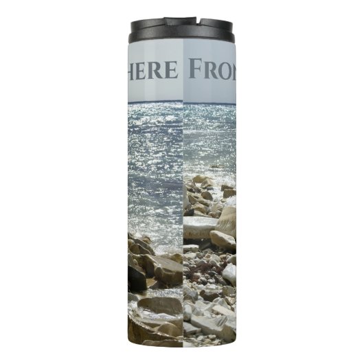 Zeemeeuw en zee thermosbeker (Achterkant)