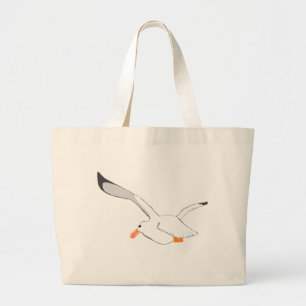 zeemeeuw grote tote bag