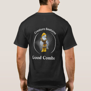 Zeemeeuw in gele laarzen Humor aan het strand T-shirt