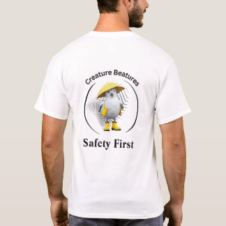 Zeemeeuw in gele laarzen | Humor aan het strand T-shirt