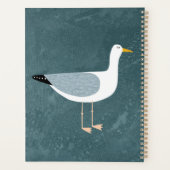 Zeemeeuw kustvogel gepersonaliseerd planner (Achterkant)