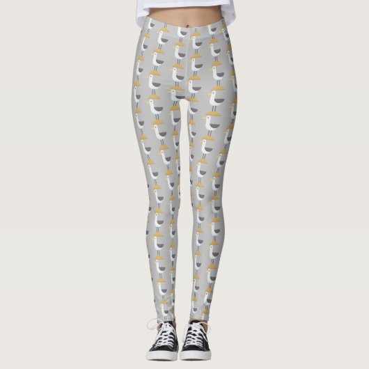 zeemeeuw leggings (Voorkant)