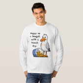 Zeemeeuw met Vries Wildwood lange mouw t-shirt (Voorkant volledig)