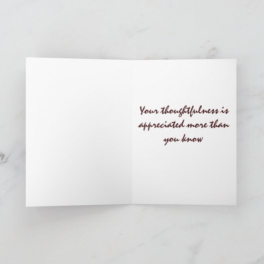 Zeemeeuw met zeewier Custom Bedankkaart (Binnen)