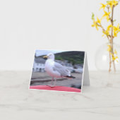 Zeemeeuw Notecard Kaart (Gele Bloem)