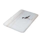 Zeemeeuw op het strand Bath Mat (Gekanteld)