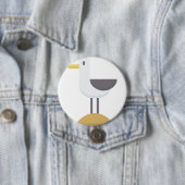 zeemeeuw ronde button 7,6 cm (In situ)