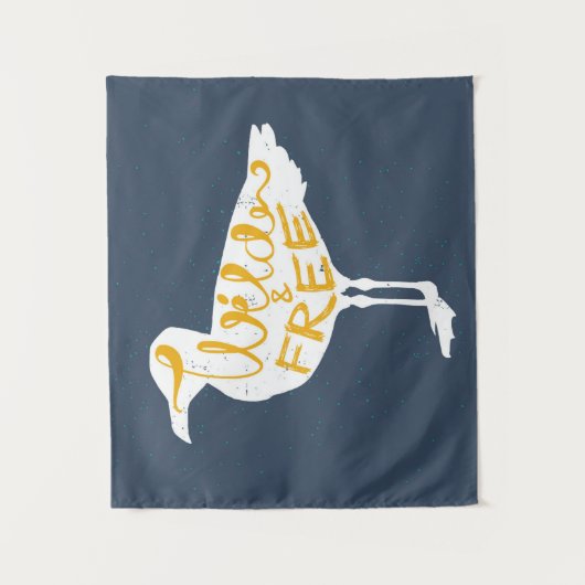 zeemeeuw | Vrij en vrij Wandkleed (Voorkant)