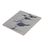 Zeemijlen op de strand tegeltje (Zijkant)