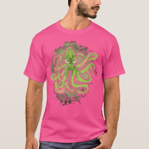 Zeemonitor Oceaandier Kraken Duiken Octopus T-shirt
