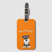 ZeeNieuw het Oranje Bagagelabel Schnauzer (Voorkant (verticaal))