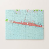  zeeoppervlak hoogte NJ-kaart (1953) Legpuzzel (Horizontaal)