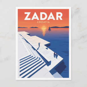 Zeeorgel, Zadar, Kroatië Souvenir Briefkaart