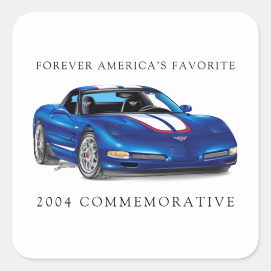 ZEEOSIX COLLECTIBLE AUTO ART VIERKANTE STICKER (Voorkant)