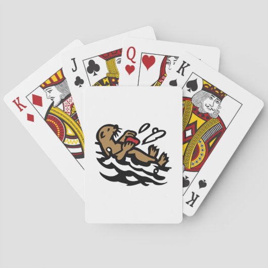 Zeeotter Speelkaarten (Achterkant)