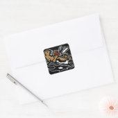 Zeeotter Vierkante Sticker (Envelop)
