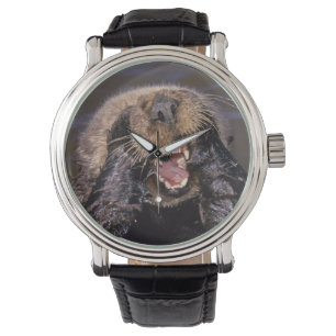 Zeeotters, Enhydra lutris 6 Horloge