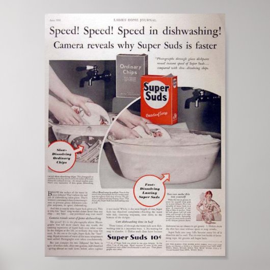 zeep en druk af poster (Voorkant)