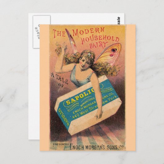  zeep en melk briefkaart (Voorkant / Achterkant)