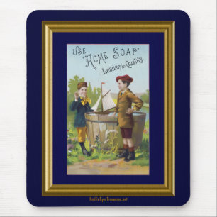 zeep en mousepad muismat