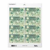 Zeep-etiket met glittery Butterfly-script Etiket (Full Sheet)