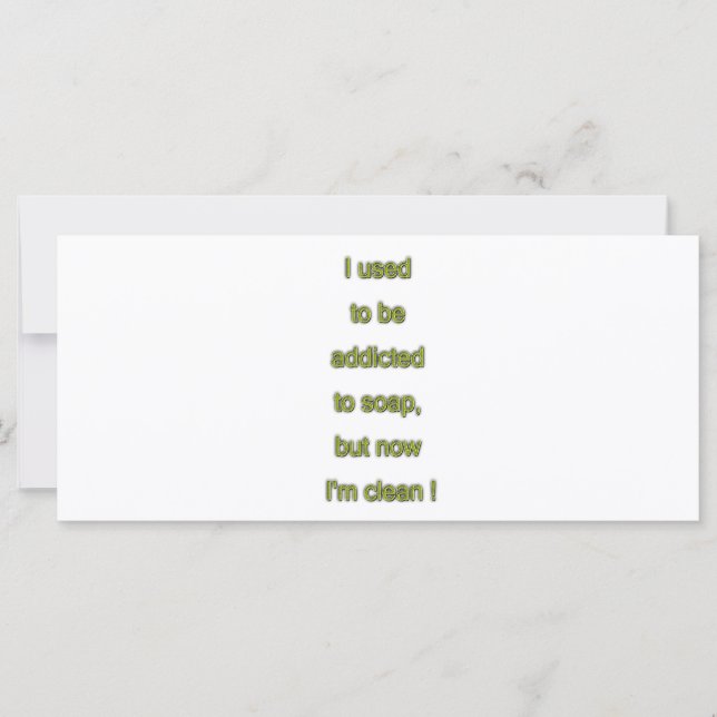 Zeep grappige tekst (Voorkant)