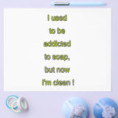 Zeep grappige tekst flyer (Enkel)