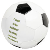 Zeep grappige tekst voetbal (Drie kwart)