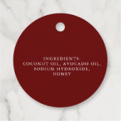 Zeep Labels (Achterkant)