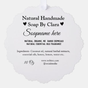 Zeep Naam Gewicht Website Ingrediënten Details Tek Ornament Kaart