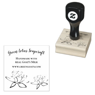 Zeep Product Merk Wood Art Rubber Stamp Rubberstempel