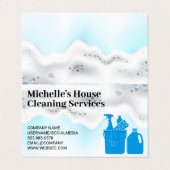 Zeep schuim | Schoonmaakmiddelen Visitekaartjes (Buitenkant ongevouwen)