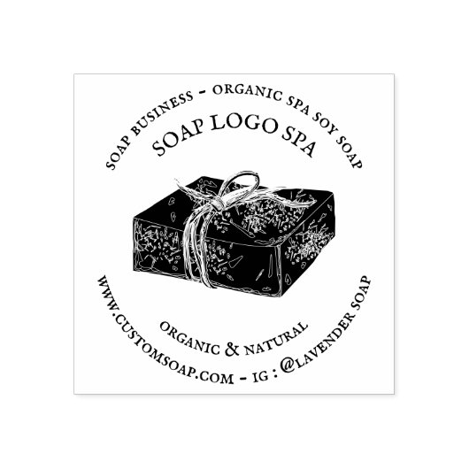 Zeep Soja Spa Rubberstempel (Afrduk)