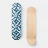 Zeepaard en zeeduivel - Blue Sealife Pattern Skateboard (Voorkant)