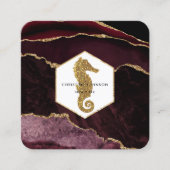 zeepaard logo vierkante visitekaartje (Voorkant)