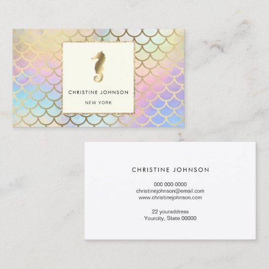 zeepaard logo visitekaartje (Voorkant / Achterkant)