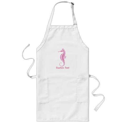 Zeepaard Roze Lang Schort (Voorkant)