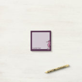 Zeepaard Roze Post-it® Notes (Op bureau)