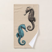 Zeepaarden  bad handdoek (Handdoek)