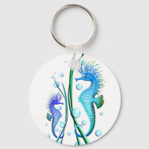 Zeepaarden Cartoon Sleutelhanger