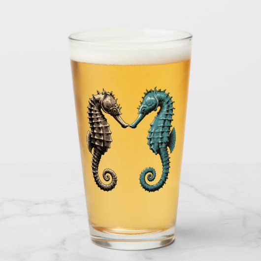Zeepaarden glas (Voorkant gevuld)