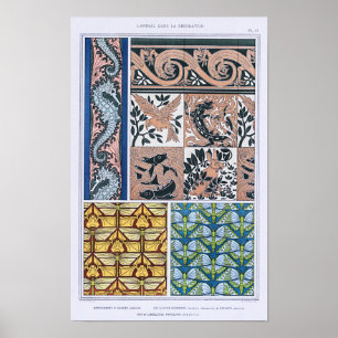 Zeepaarden, Hagedissen, Libellen, Vlinders Poster
