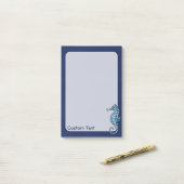 Zeepaardje Blauw Post-it® Notes (Op bureau)