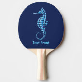 Zeepaardje Blauw Tafeltennisbatje (Voorkant)