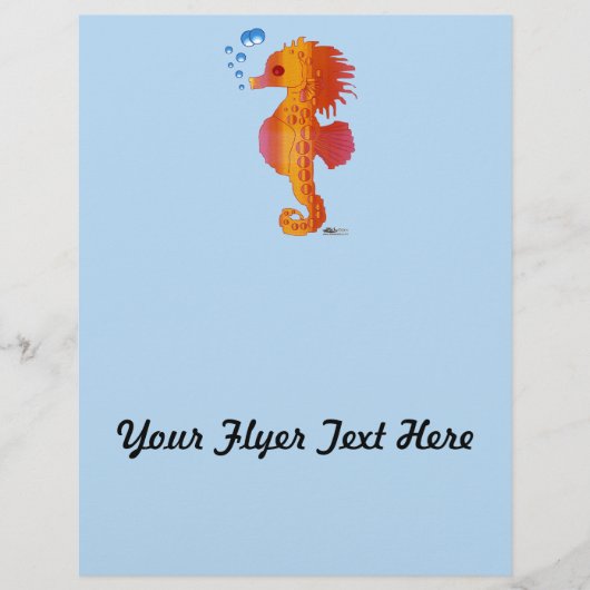 Zeepaardje Bubbel Baby Flyer (Voorkant)