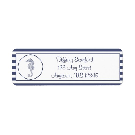 Zeepaardje | Gepersonaliseerd Etiket (Voorkant)
