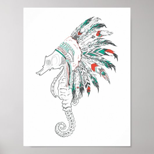 zeepaardje poster (Voorkant)