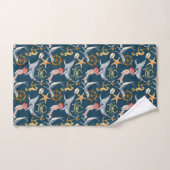 Zeepaardje, Schepen Wiel, Walvissen, Krab, Zeester Bad Handdoek (Handdoek)