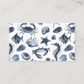 Zeepaardje & zeesterren | Bruiloft hotelaccommodat Informatiekaartje (Achterkant)