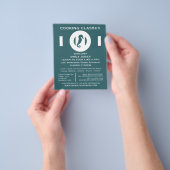 Zeepaardje, zeevoedsel, kookklassen Adverteren Flyer (Hand)